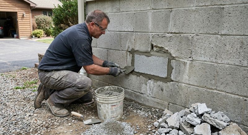 Block Wall Repair in League City, TX
