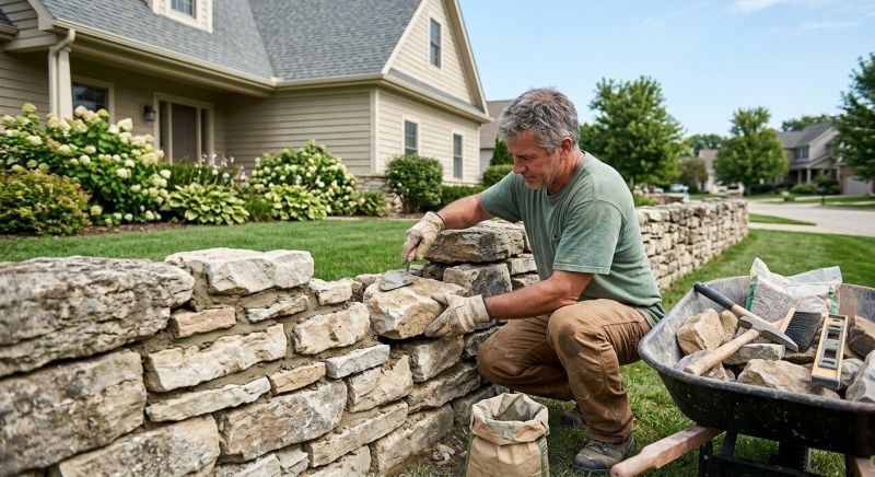 Brick Fence Repair in Pearland, TX