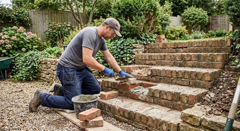 Brick Stairs Repair in Friendswood, TX