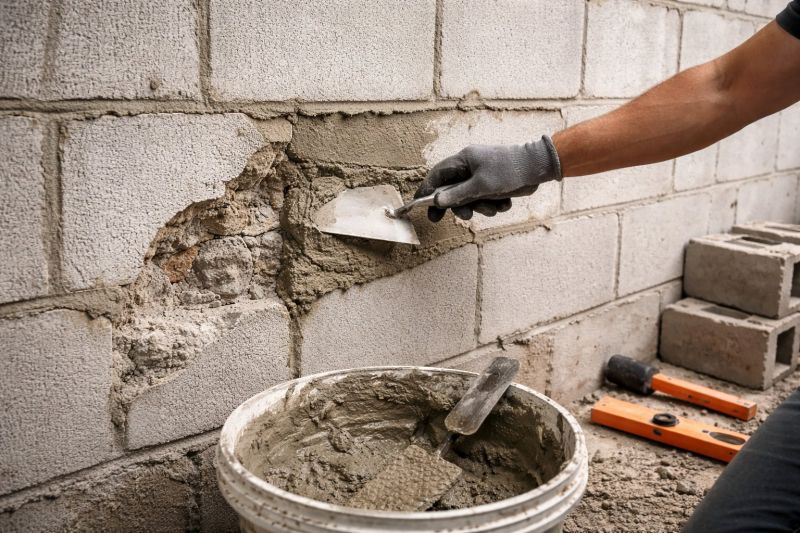 Cinder Block Wall Repair in Pasadena, TX