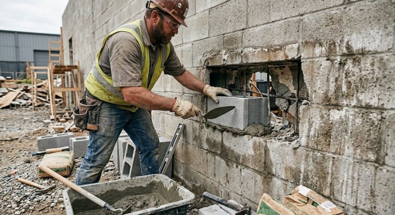 Concrete Block Repair in Baytown, TX