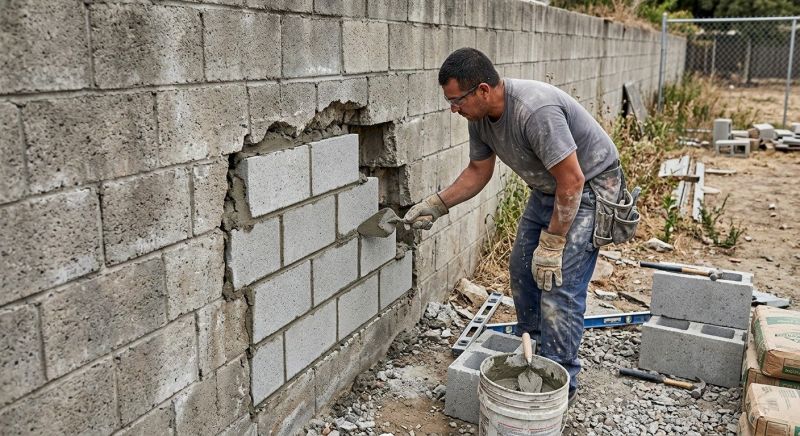 Concrete Block Repair in Dickinson, TX