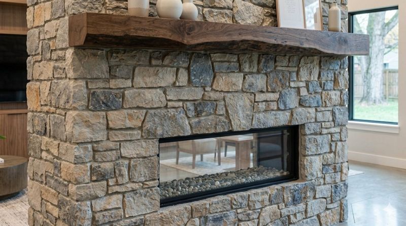 Stone Chimney Installation in Highlands, TX