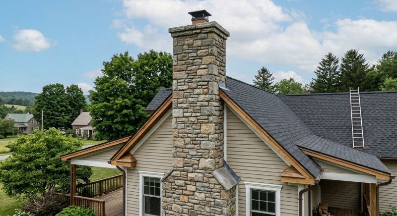 Stone Chimney Installation in League City, TX