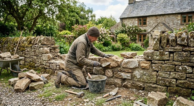 Stone Wall Repair in Deer Park, TX
