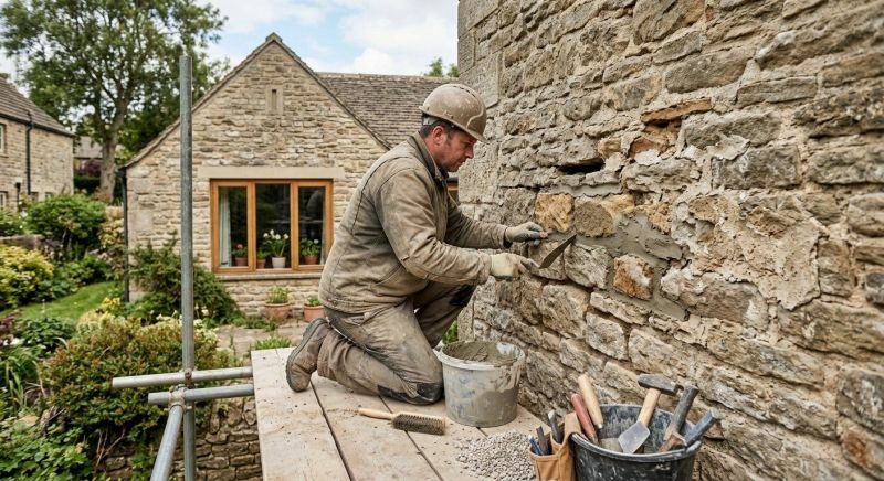 Stonework Repair in Highlands, TX